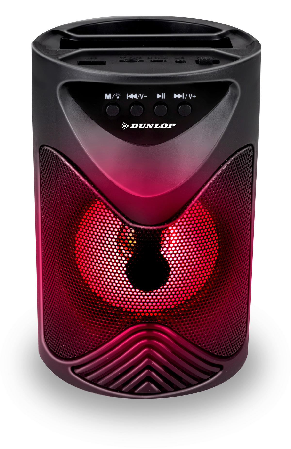 Dunlop Lautsprecher schwarz H: ca. 18 cm Bluetooth-LED-Lautsprecher - schwarz (18,00cm) - Dunlop