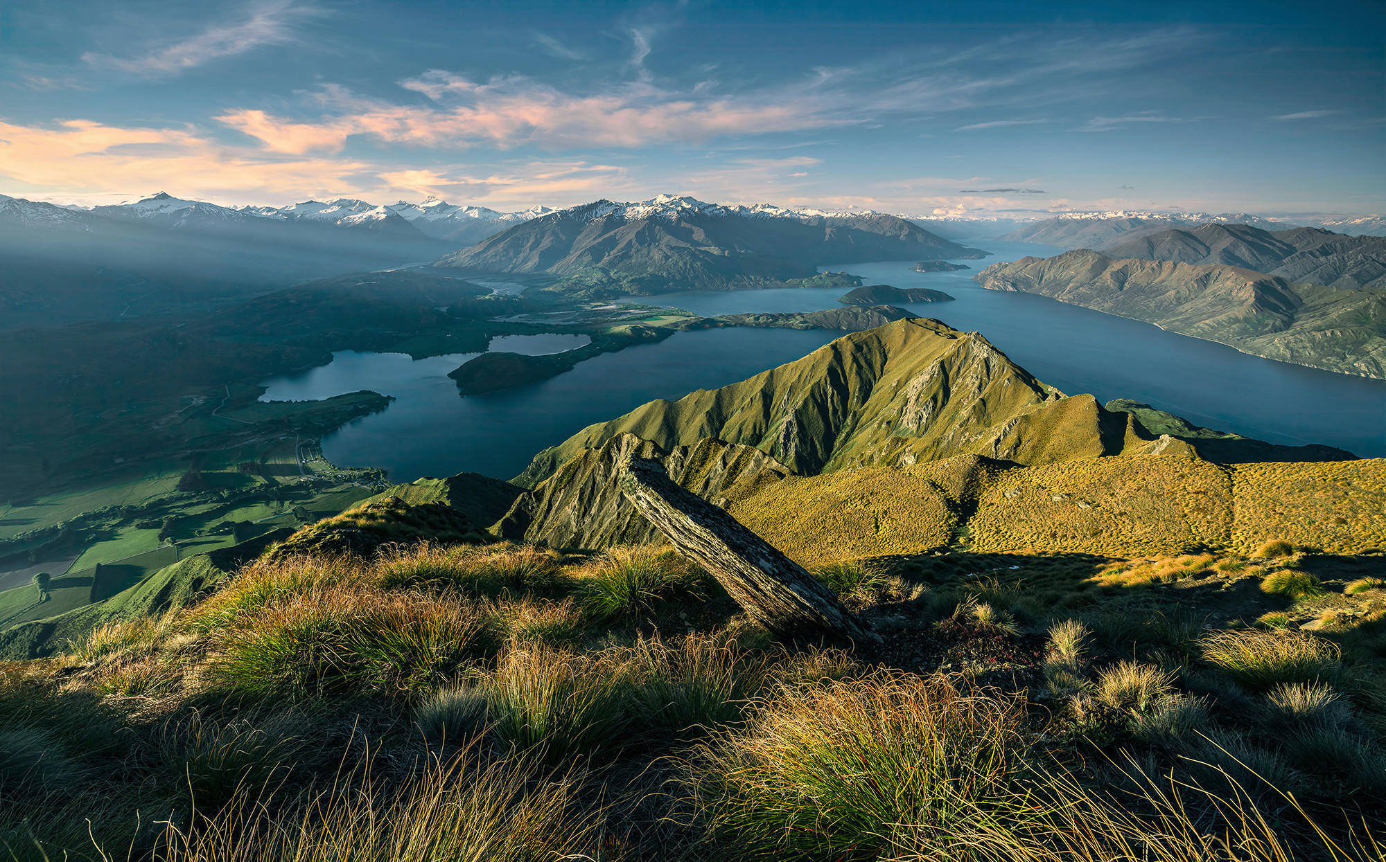 Sanders & Sanders Fototapete Landschaft Grün und Blau 450 x 280 cm 612696 günstig online kaufen