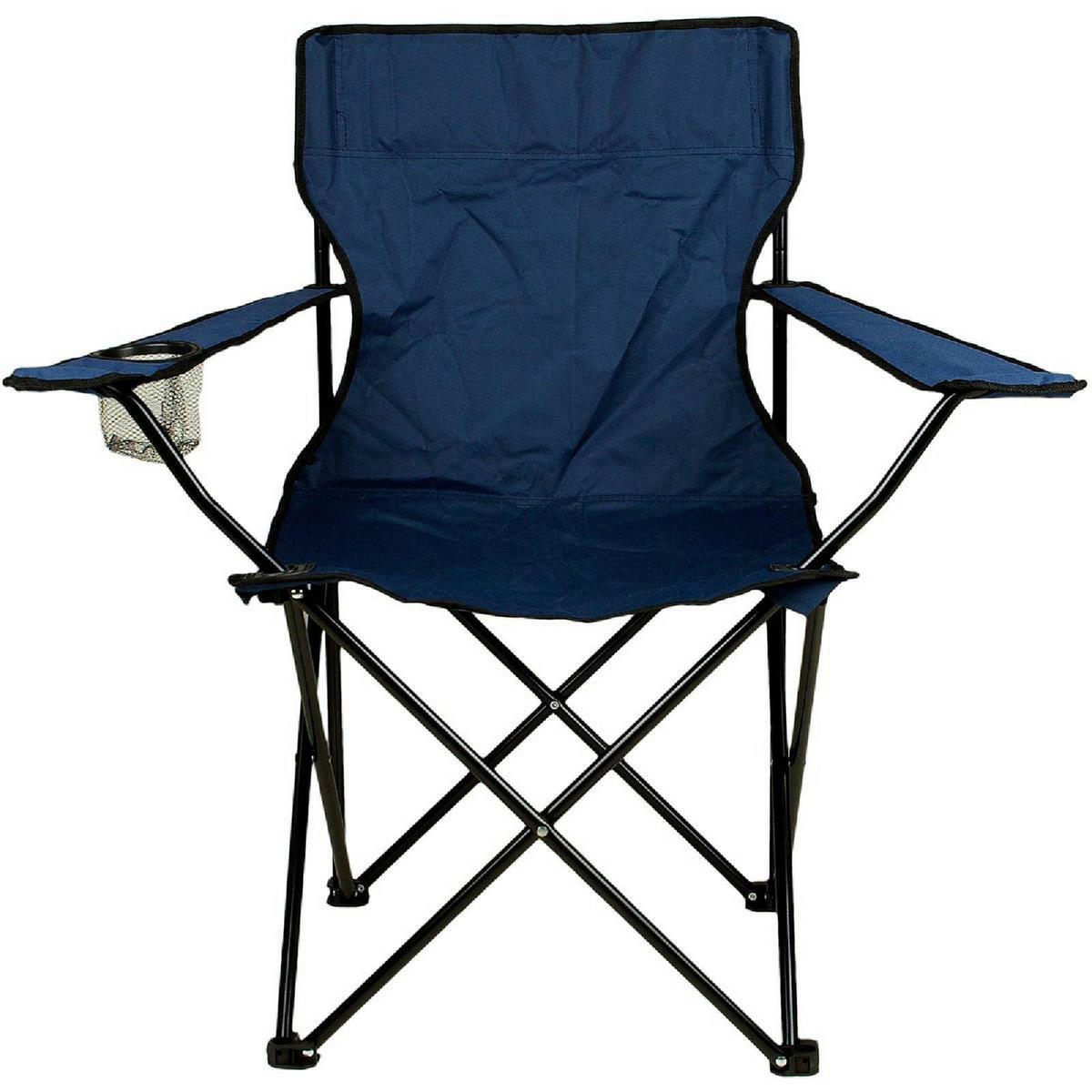 VCM Campingstuhl-Set navy Polyester-Mischgewebe B/H/T: ca. 85x85x50 cm Campingstuhlset - navy (85,00/85,00/50,00cm) - VCM