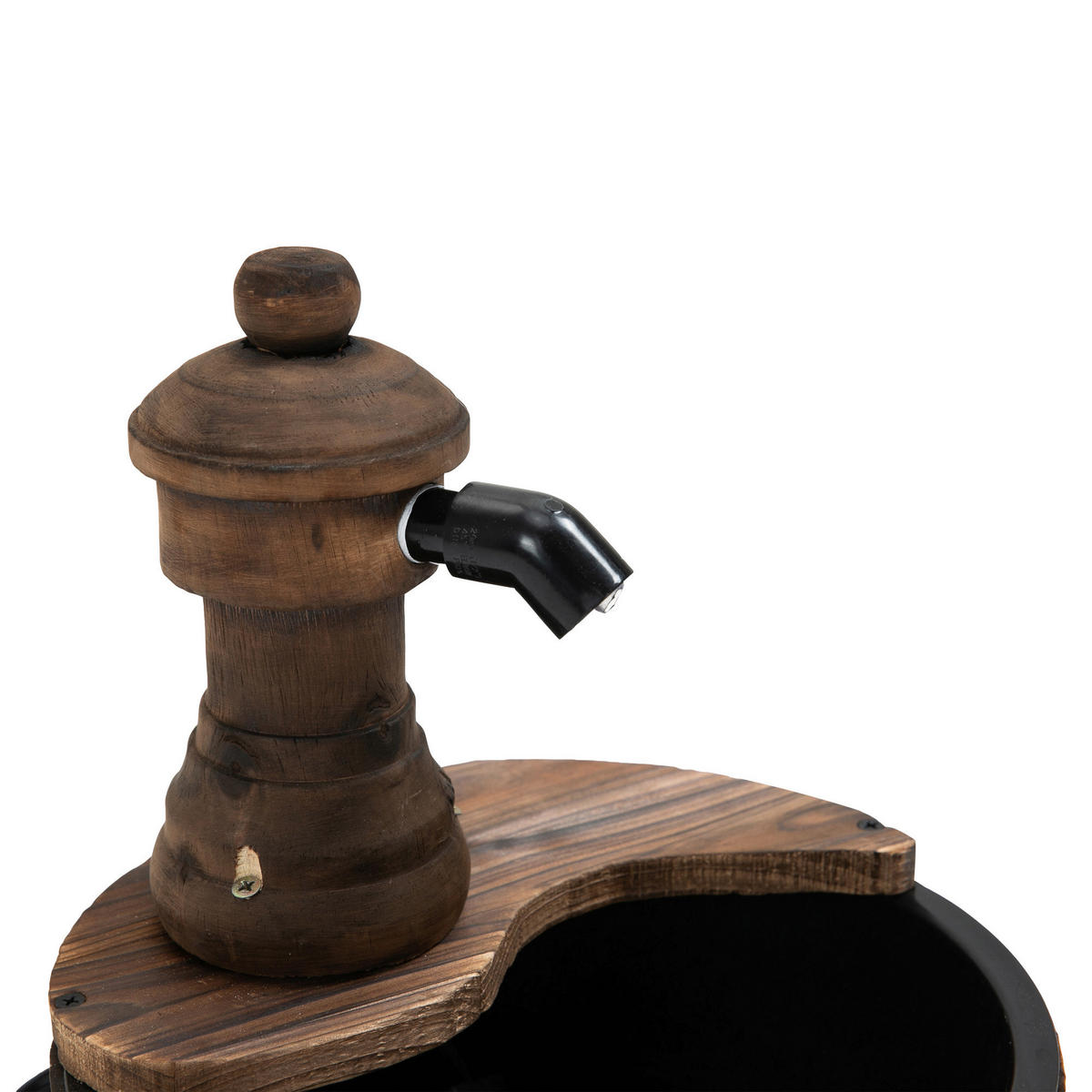 Outsunny Gartenbrunnen natur B/H/L/D: ca. 27x37x27x27 cm Gartenbrunnen - natur (27,00/27,00/37,00cm) - Outsunny