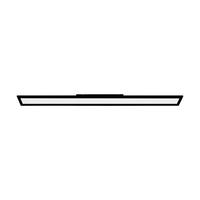EDI-Light Deckenleuchte 75574 schwarz weiß Alu Kunststoff B/H/L: ca. 10x5x120 cm LED-Deckenleuchte_CCT_Salobrena - weiß/schwarz (120,00/10,00/5,00cm) - EDI-Light