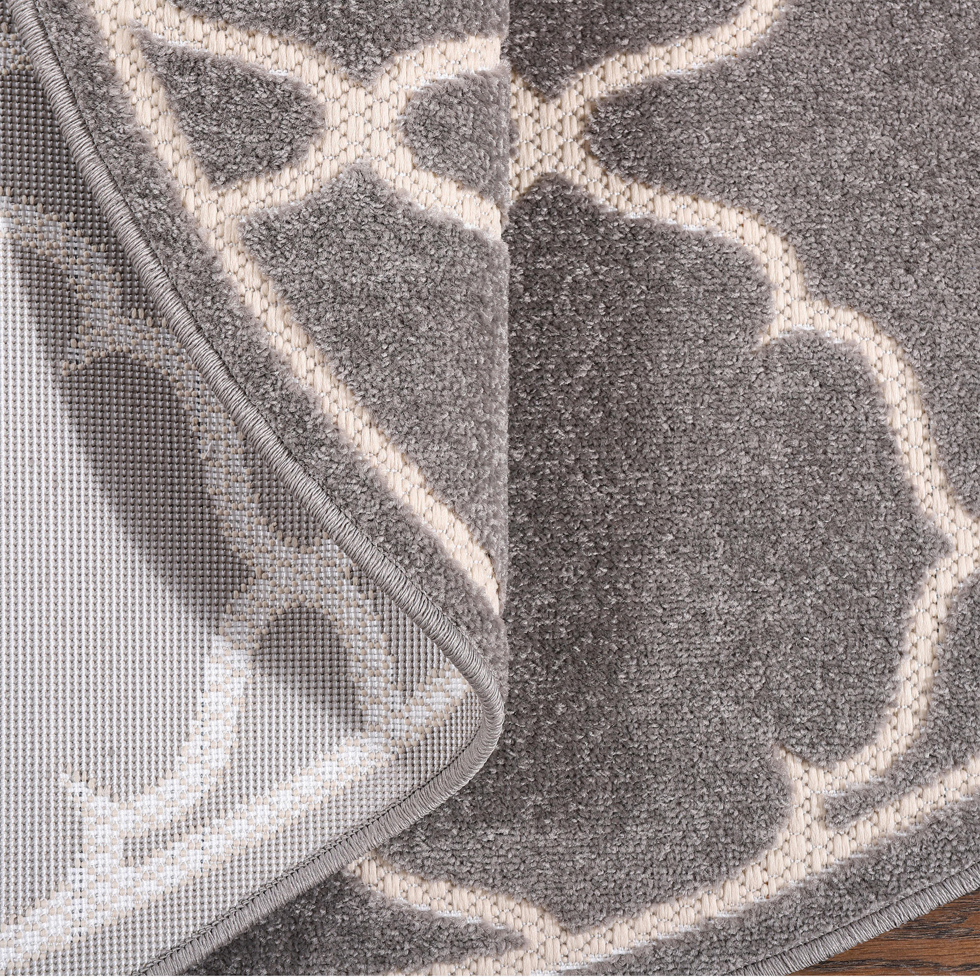 Thumbnail - Sanat Outdoorteppich BERLIN hellgrau B/L: ca. 150x150 cm