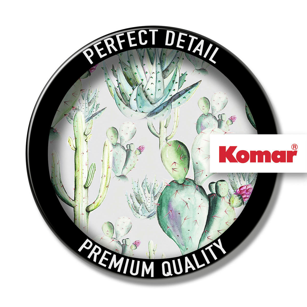 Komar Fototapete Cactus Grey Panel B/L: ca. 100x250 cm Cactus Grey Panel - (100,00/250,00cm) - Komar