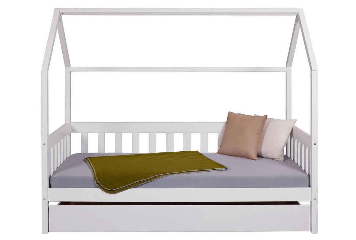 Kinderbett FUNKY HAUSBETT weiß FUNKY HAUSBETT - weiß (207,00/97,00/174,00cm) - Inter Link