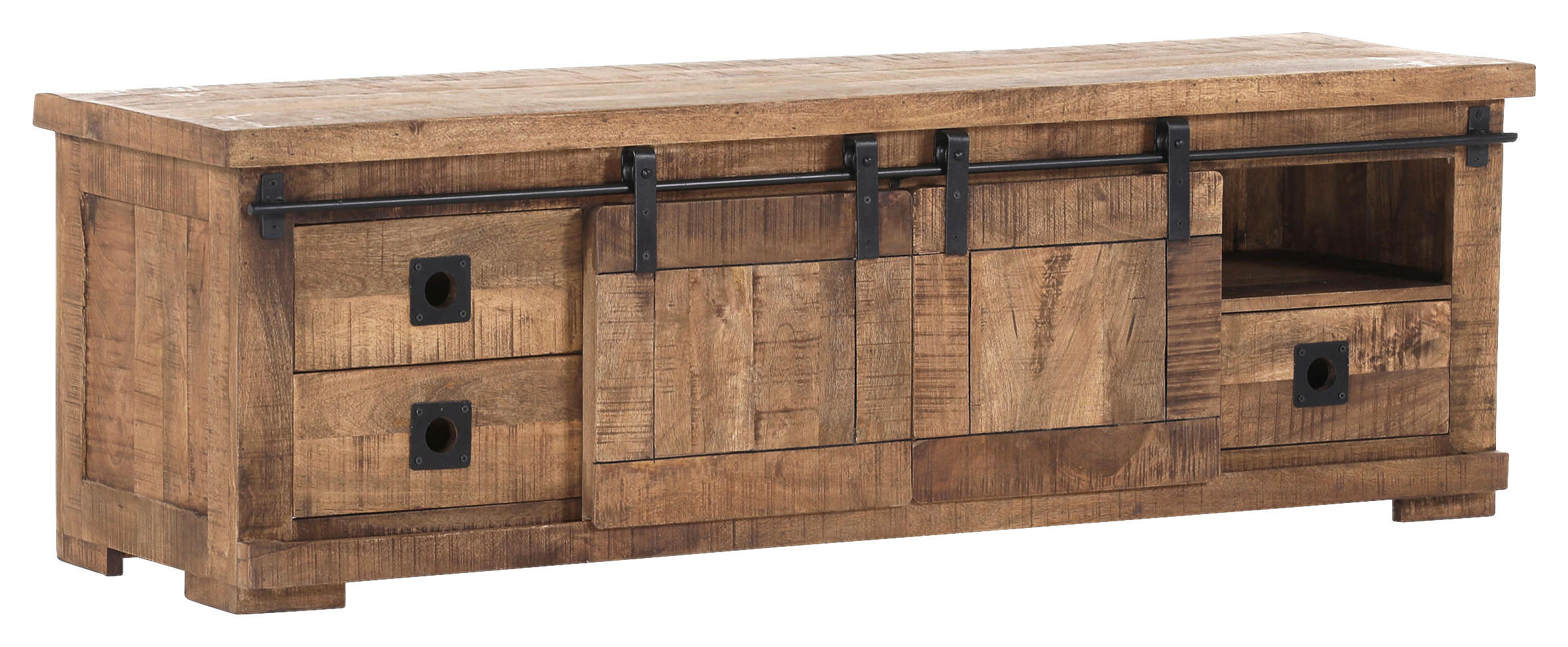 Lowboard Kongo sägerau natur B/H/T: ca. 160x50x47 cm Kongo - natur/sägerau (160,00/50,00/47,00cm)