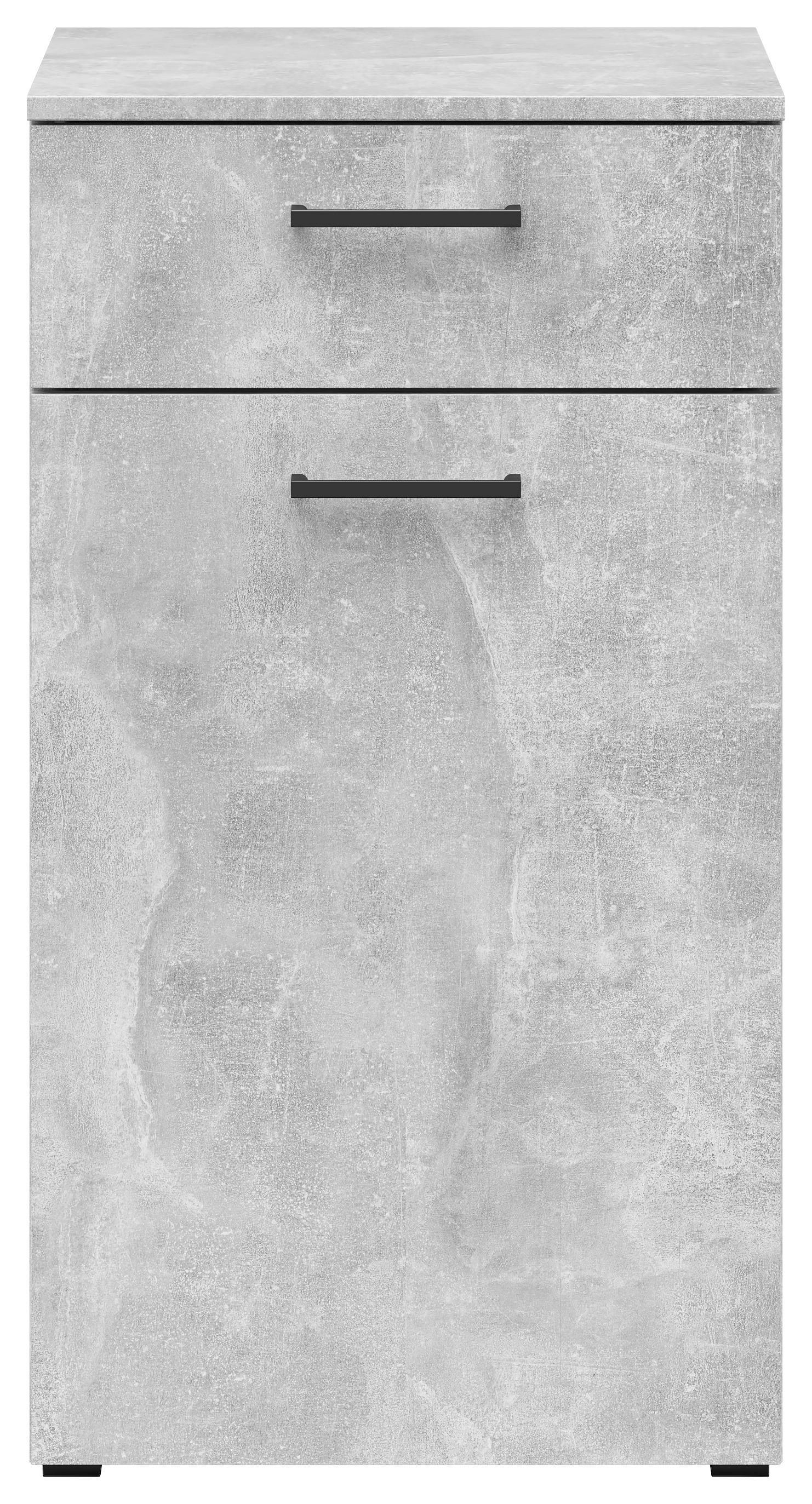 Kommode Multi-Stauraum Typ 13 Beton Optik B/H/T: ca. 45x83x40 cm Multi-Stauraum Typ 13 - Beton (45,00/83,00/40,00cm)