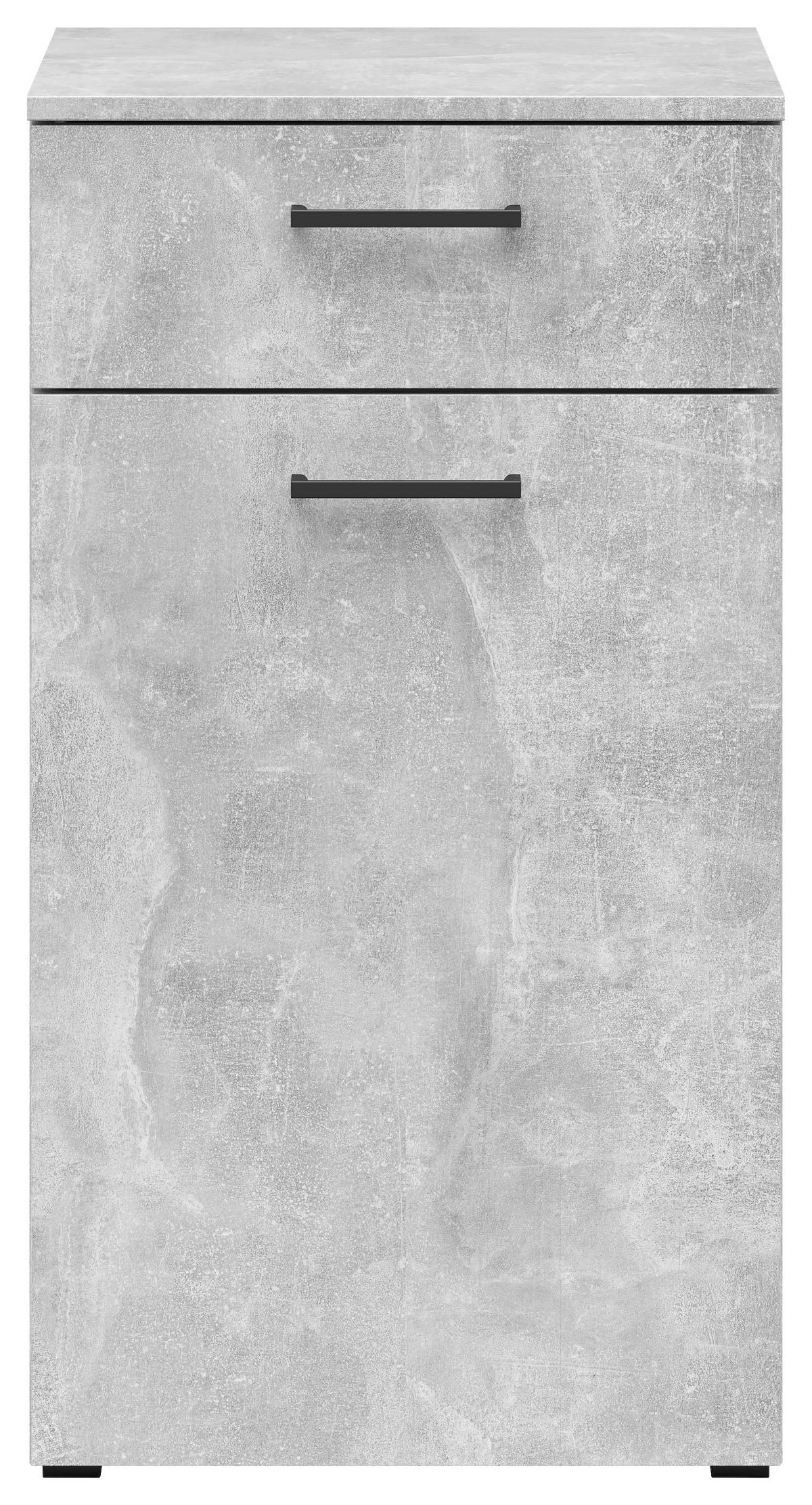 Kommode Multi-Stauraum Typ 13 Beton Optik B/H/T: ca. 45x83x40 cm Multi-Stauraum Typ 13 - Beton (45,00/83,00/40,00cm)