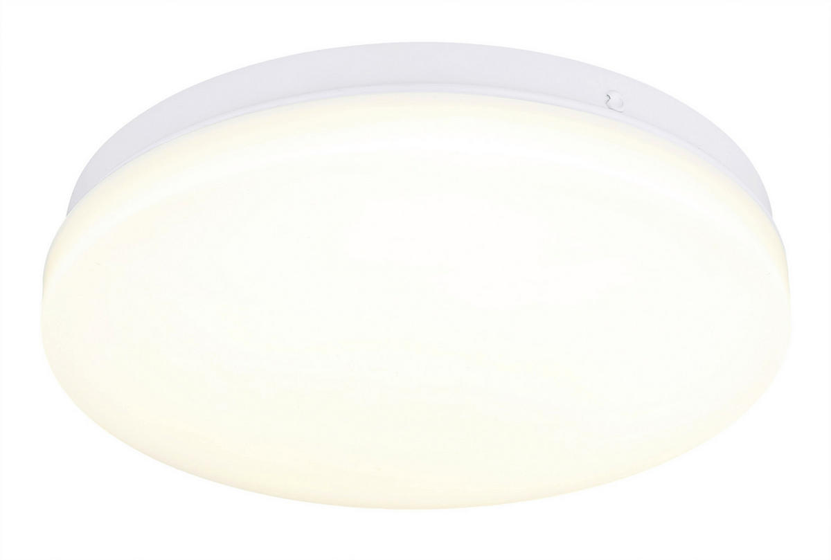 GLOBO LED-Deckenleuchte weiß Kunststoff D: ca. 20 cm LED-Deckenleuchte_Hailey - weiß (20,00cm) - GLOBO