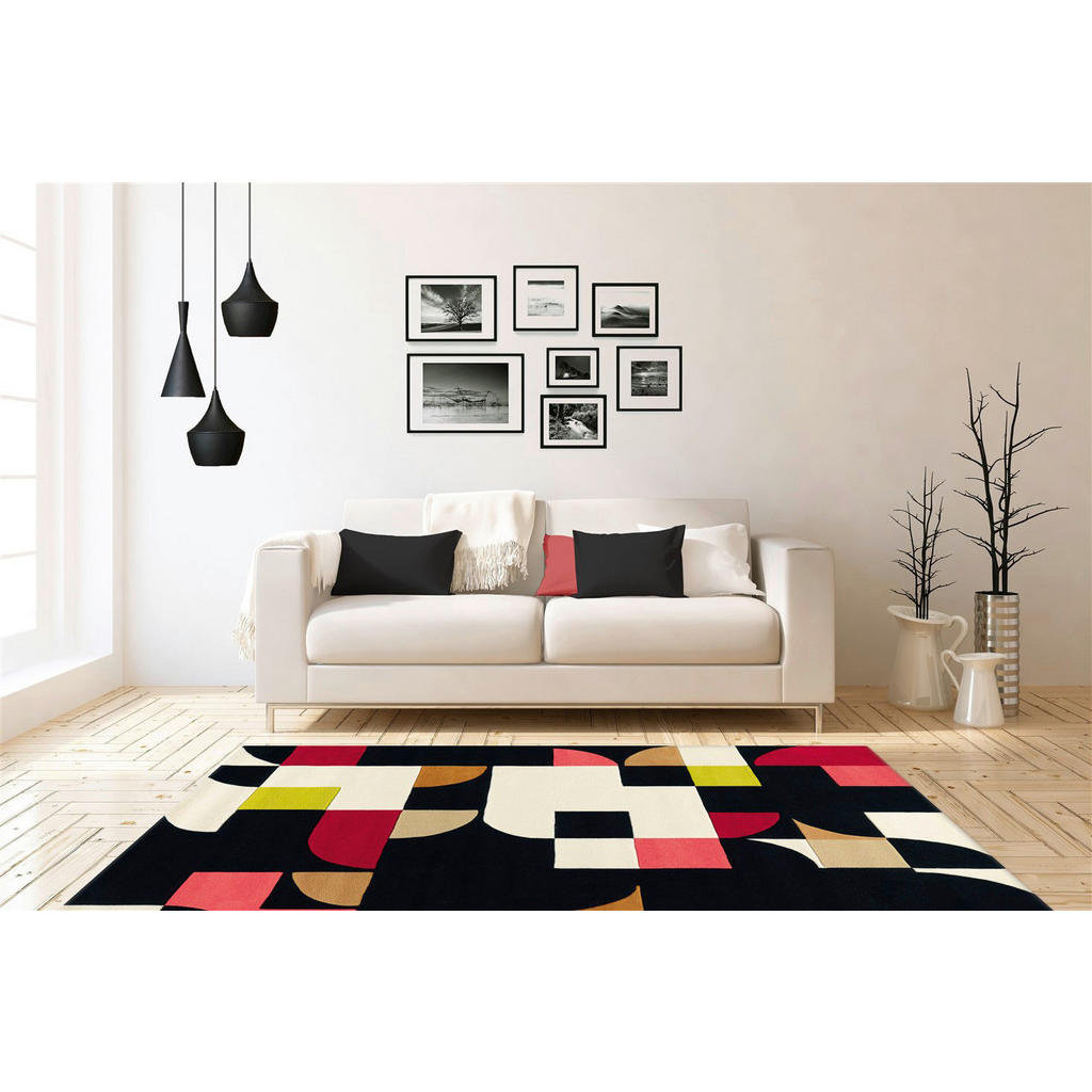 Thumbnail - Arte Espina Kurzflorteppich Spirit 3105 schwarz B/L: ca. 140x200 cm