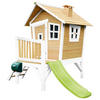 AXI Spielhaus Robin braun B/H/L: ca. 264x203x177 cm Robin - braun/weiß (177,00/264,00/203,00cm) - AXI