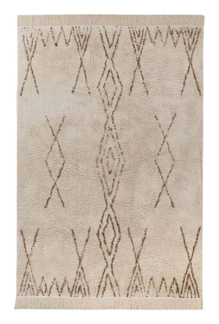 Kayoom Kurzflorteppich Alena braun B/H/L: ca. 120x2x170 cm Alena - braun/creme (170,00/120,00/2,00cm) - Kayoom