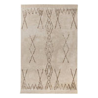 Kayoom Kurzflorteppich Alena braun B/H/L: ca. 120x2x170 cm Alena - braun/creme (170,00/120,00/2,00cm) - Kayoom