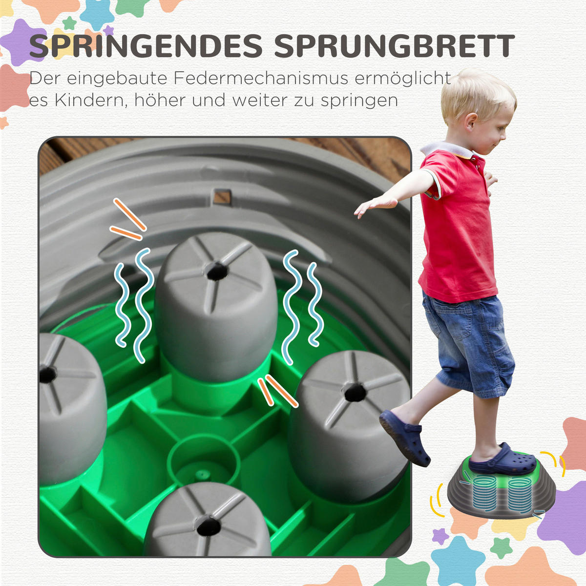 ZONEKIZ Fluss-Steine B/H/L: ca. 36,5x16x36,5 cm Fluss-Steine - multicolor (36,50/36,50/16,00cm) - ZONEKIZ