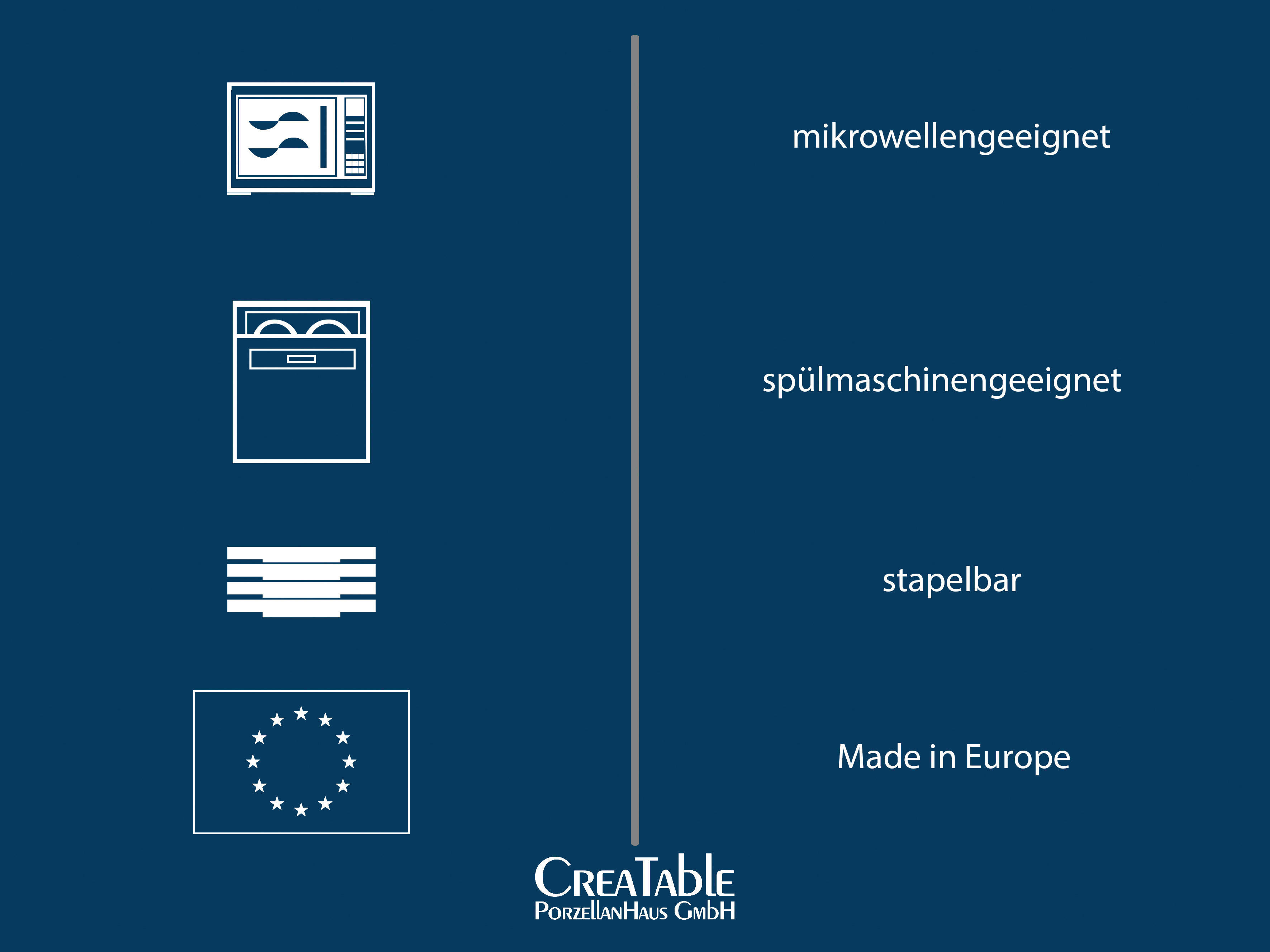 CreaTable Pastateller-Set Gourmet grün ...