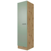 Seitenschrank Cara grün B/H/T: ca. 50x200x57 cm Cara - Eiche/schwarz (50,00/200,00/57,00cm) - Flex-Well