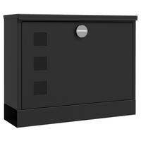 HOMCOM Briefkasten schwarz B/H/L: ca. 11,5x36,5x29 cm Briefkasten - schwarz (29,00/11,50/36,50cm) - HOMCOM