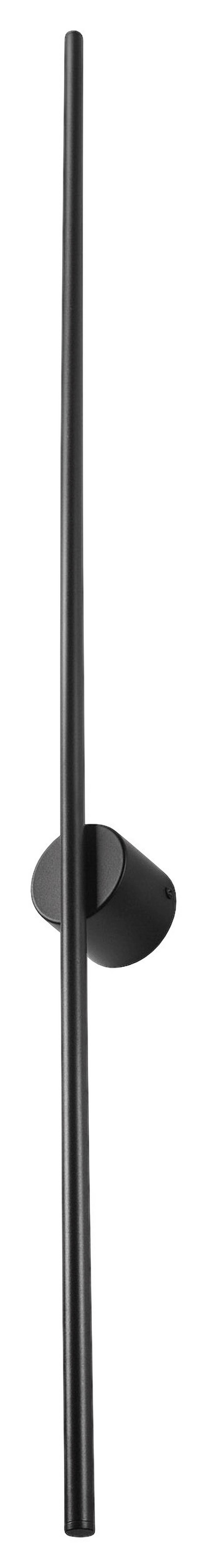 Lamkur LED-Wandleuchte LANA 47454 schwarz Metall H/L: ca. 120x7 cm 1 Brennstellen Lana - schwarz (7,00cm) - Lamkur