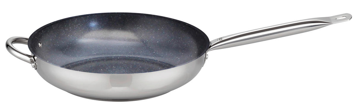 ELO Bratpfanne silber Edelstahl Bratpfanne - silber (64,00/33,50/7,50cm) - ELO