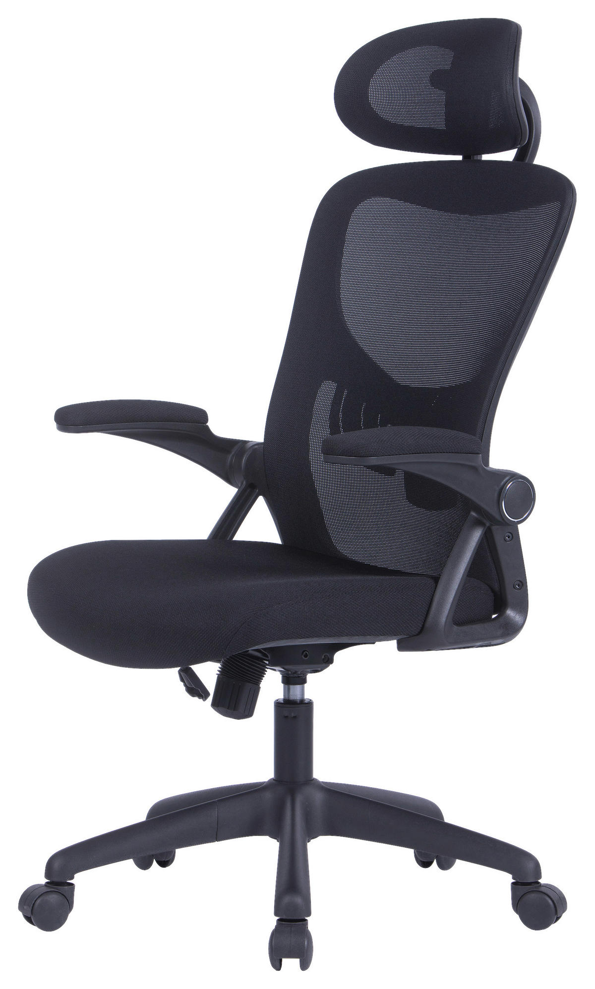 Chefsessel FLEX schwarz schwarz schwarz Webstoff Netzstoff Kunststoff FLEX - schwarz - byLIVING