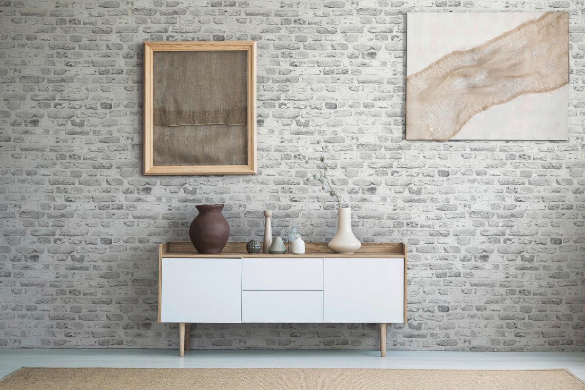 A.S.Creation Vliestapete weiß B/H/D: ca. 53x1005x8,7 cm Vliestapete - weiß (8,70/1005,00cm) - A.S.Creation