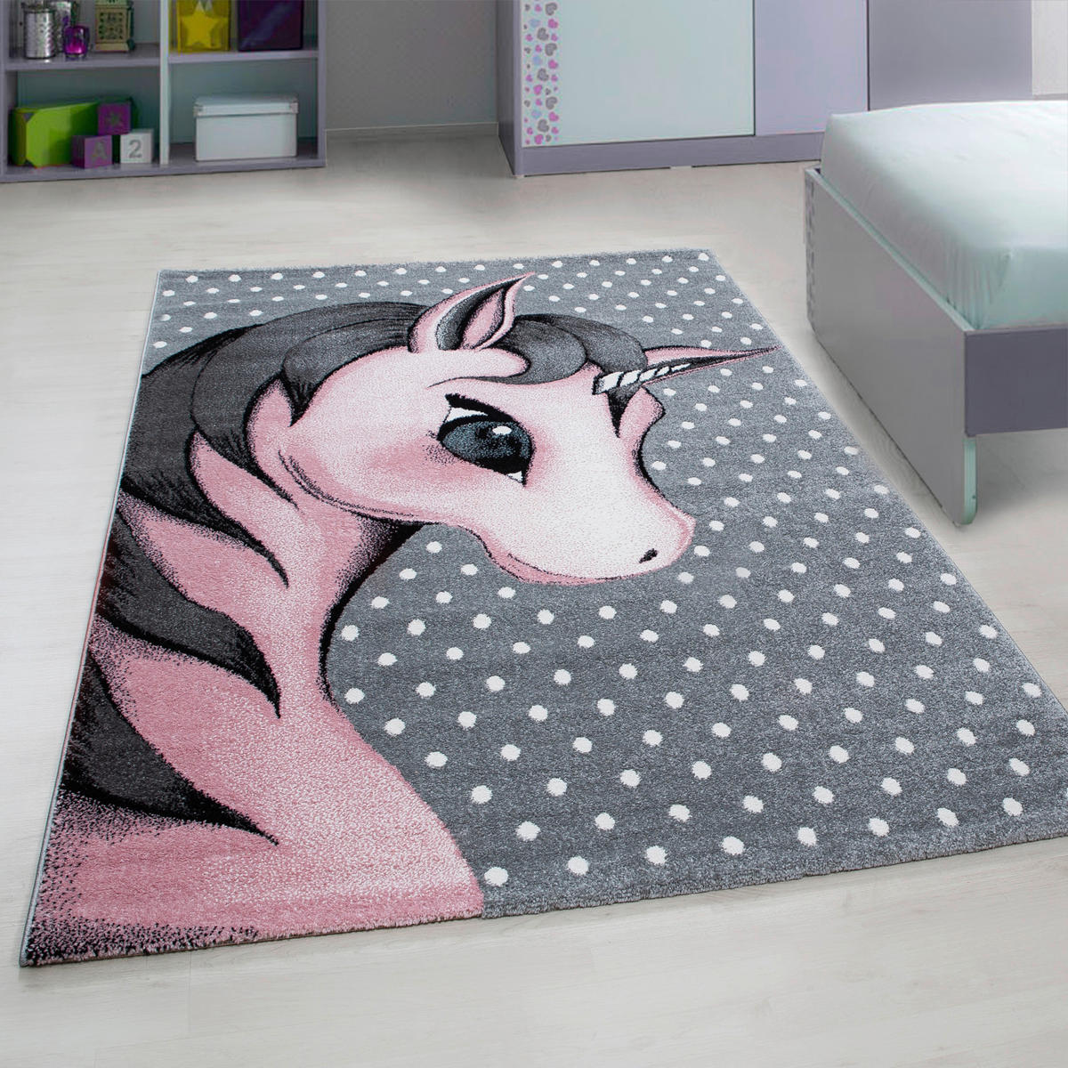 Ayyildiz Teppich KIDS pink B/L: ca. 80x150 cm KIDS - pink (80,00/150,00cm) - Ayyildiz