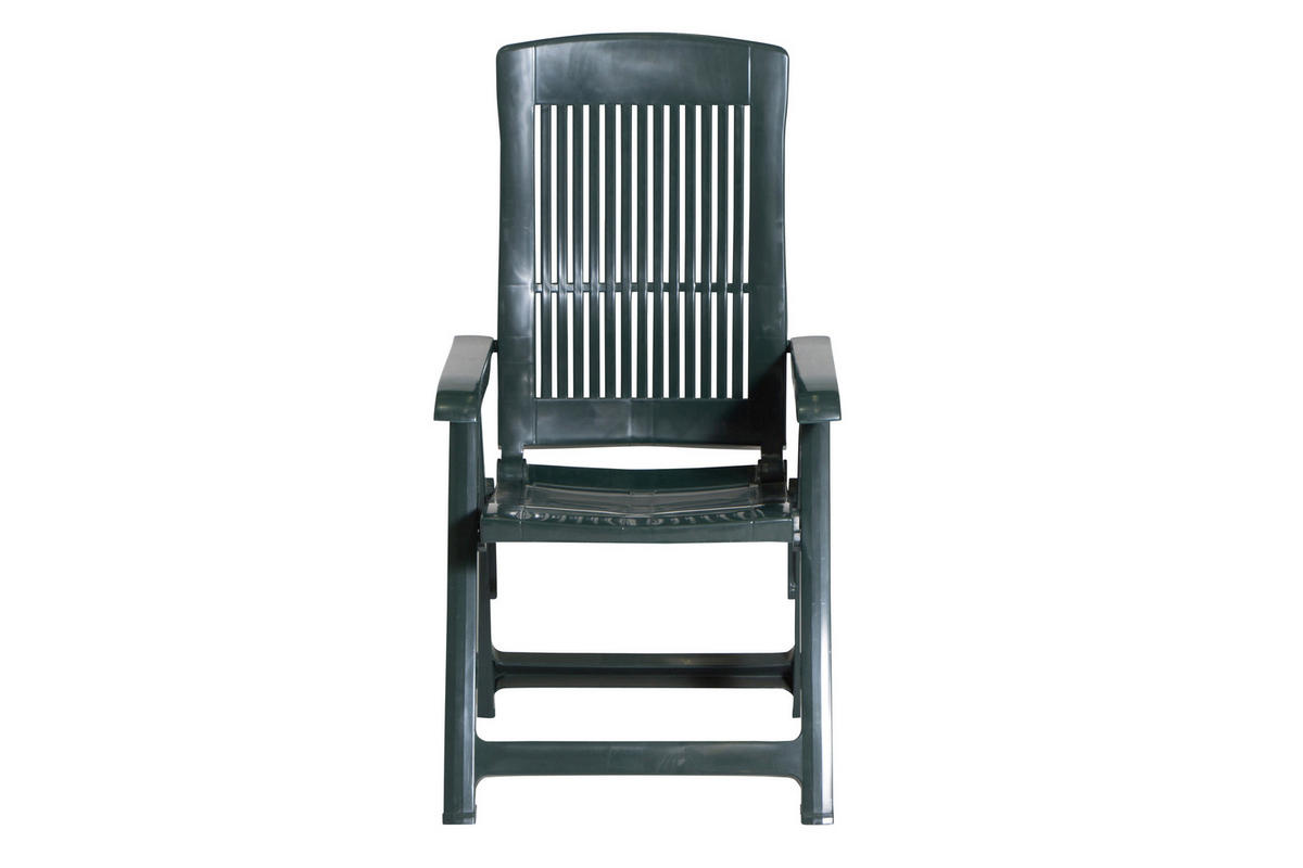 ProGarden Klappsessel Tampa grün Kunststoff B/H/L: ca. 61x109x60 cm Tampa - grün (60,00/61,00/109,00cm) - ProGarden