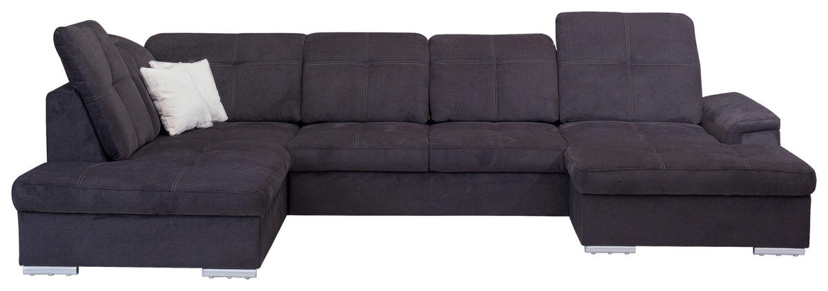 Wohnlandschaft Power hellbeige anthrazit silber Power - hellbeige/anthrazit