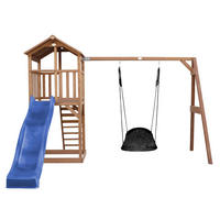 AXI Spielturm Beach Tower braun B/H/L: ca. 357x242x349 cm Beach Tower - braun/blau (349,00/357,00/242,00cm) - AXI