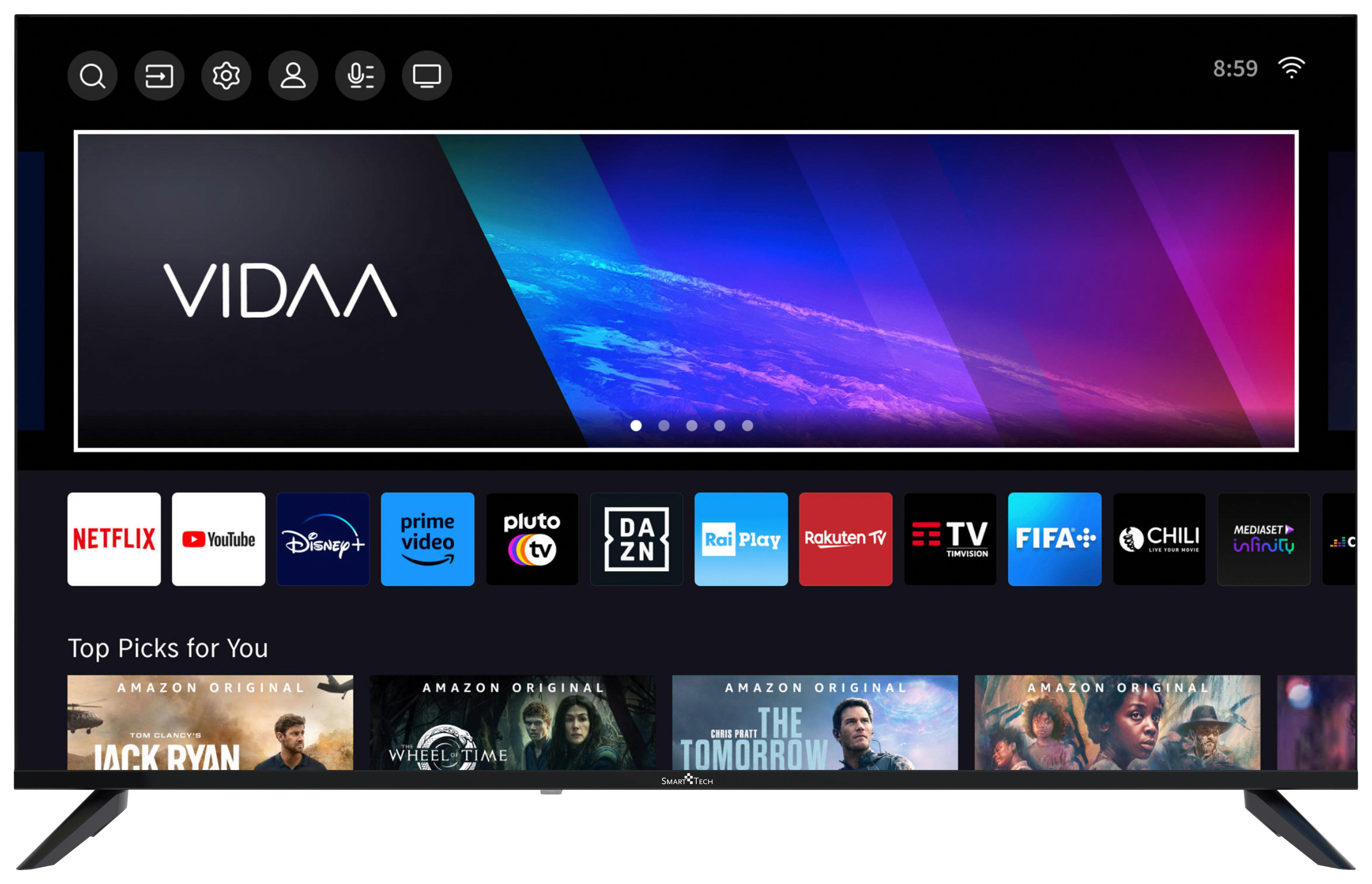 Smart Tech LED-TV 50UV10V1 50 Zoll Diagonale ca. 126 cm LED-TV_50"_4K_50UV10V1_SmartTech - (126,00cm) - Smart Tech