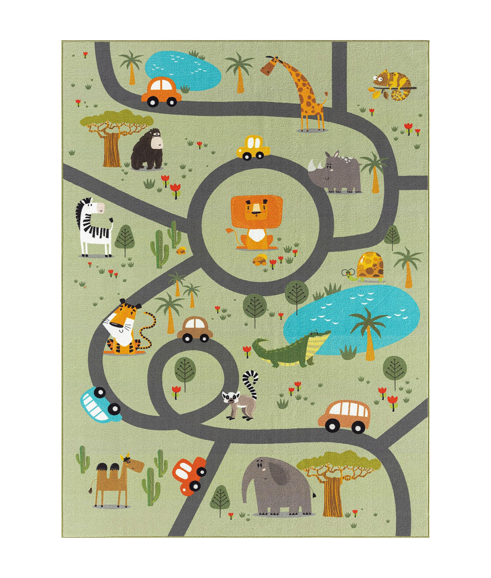 Merinos Teppich Happy Kids grün B/L: ca. 160x220 cm günstig online kaufen