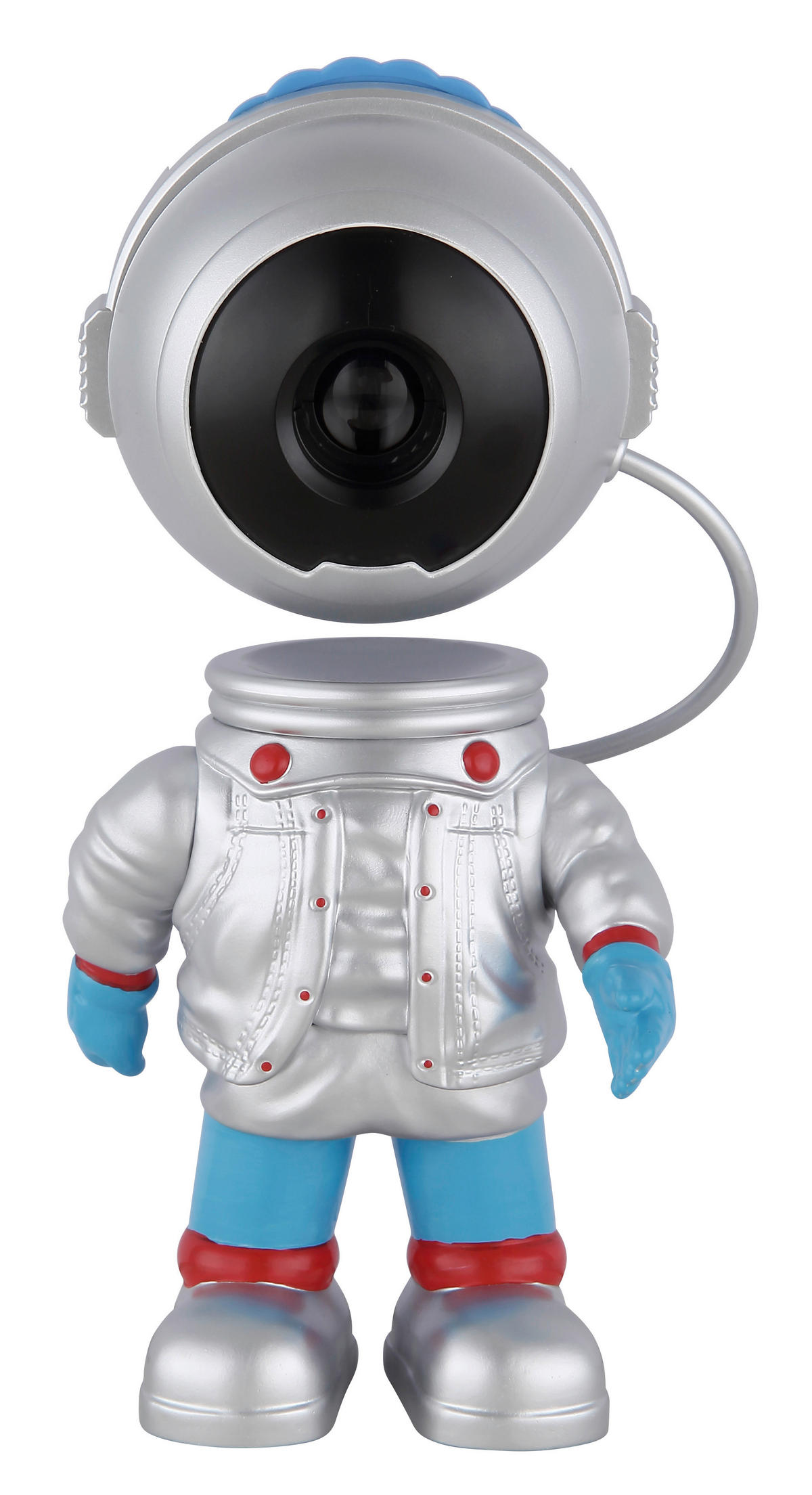 GLOBO Tischleuchte silber bunt schwarz PVC Kunststoff B/H/L: ca. 7x18,5x9,5 cm 1 Brennstellen COSMO - bunt/schwarz (9,50/7,00/18,50cm) - GLOBO