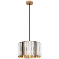 GLOBO Pendelleuchte RUN 30229146 schwarz Rauch braun Metall Glas H/D: ca. 120x35 cm E27 1 Brennstellen RUN - braun/schwarz (35,00/120,00cm) - GLOBO