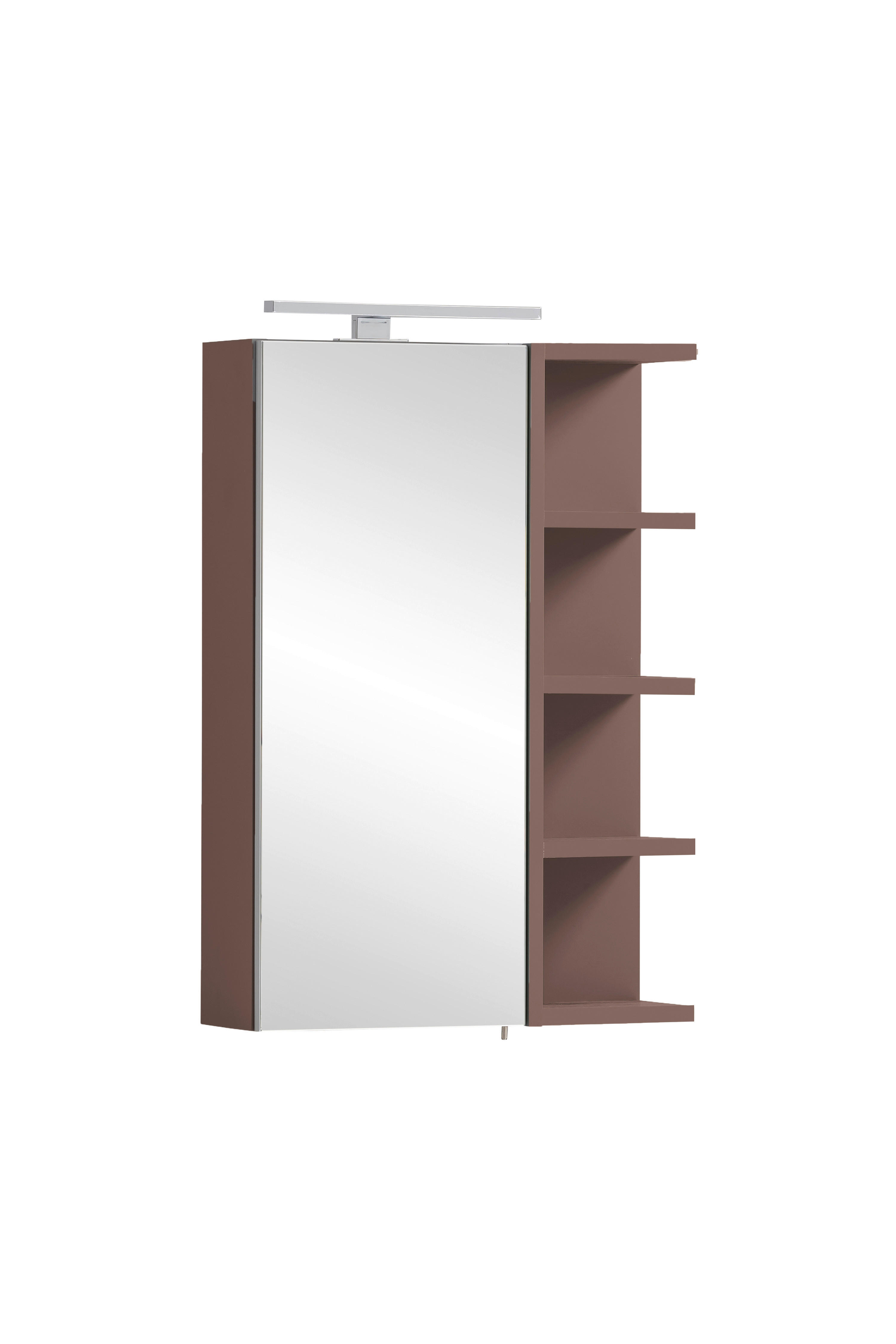 Spiegelschrank Piazza mauve B/H/T: ca. 49,7x74,8x16 cm Piazza - mauve (49,70/74,80/16,00cm) - Schildmeyer