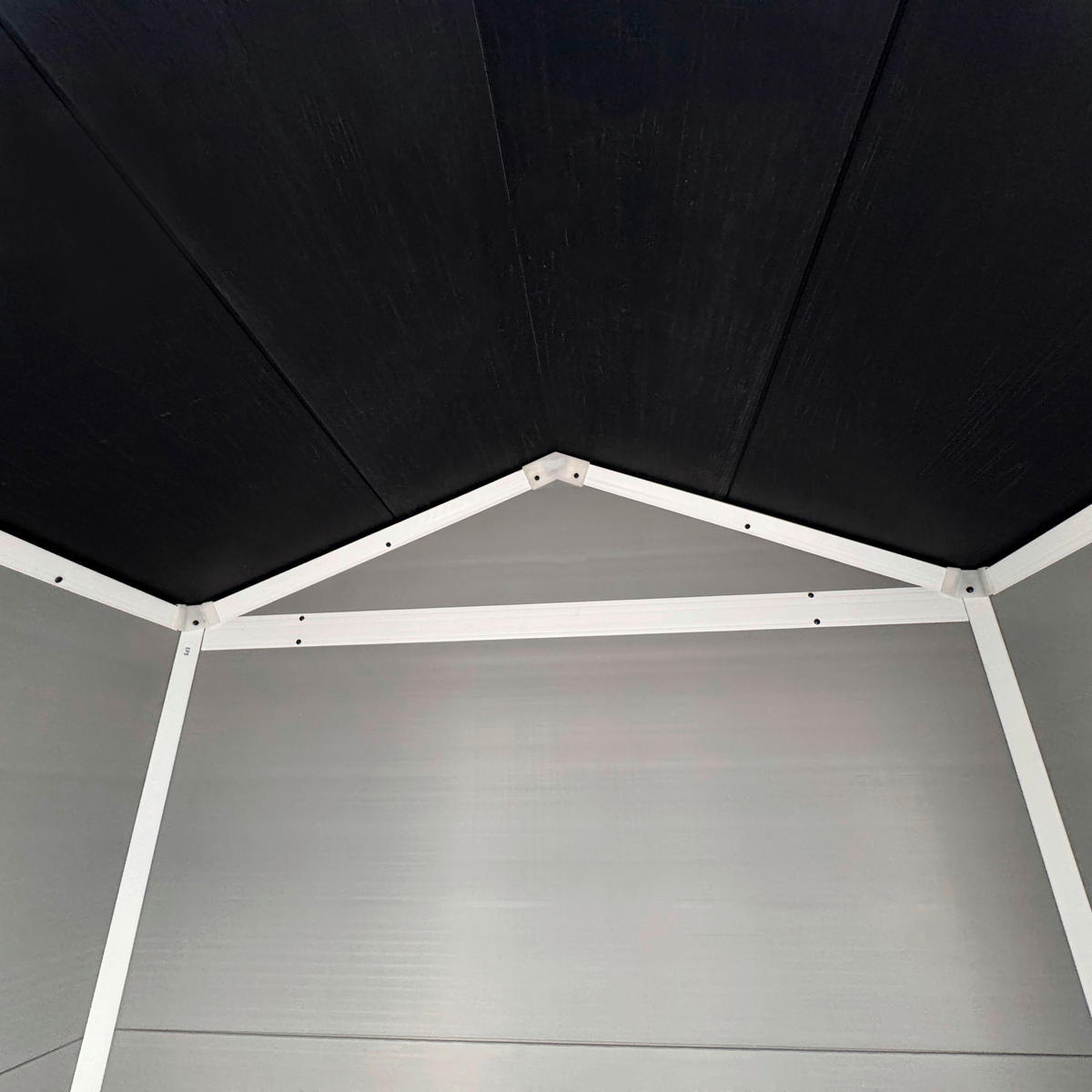 POCOline Gartenhaus Basic grau Basic - weiß/grau - POCOline