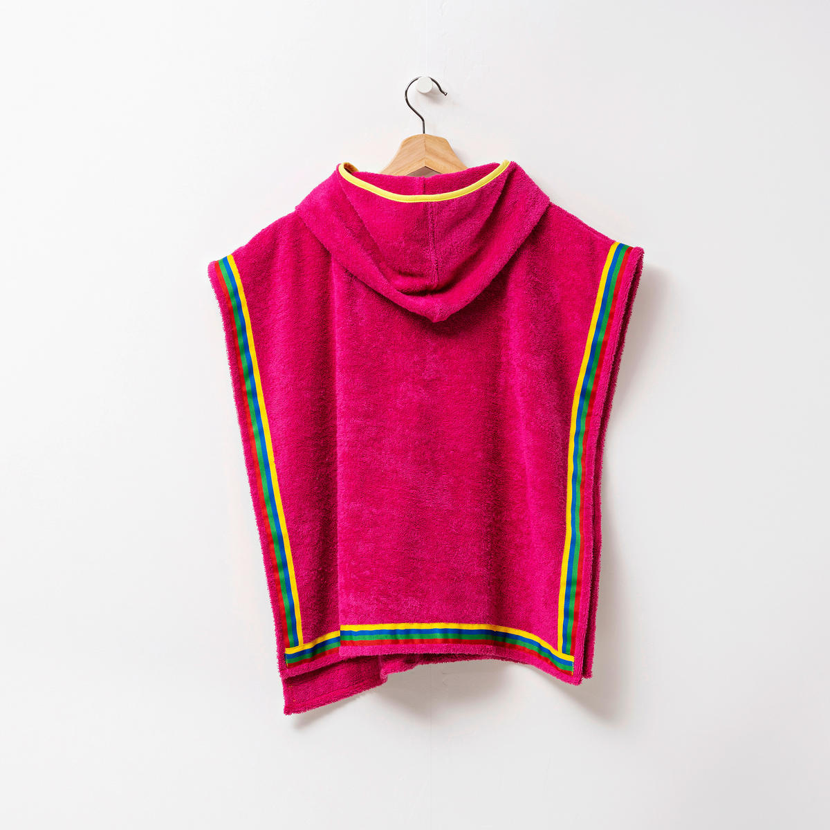 Kinder-Badeponcho pink Baumwolle B/L: ca. 65x65 cm Kinder-Badeponcho - pink (65,00/65,00cm) - BENETTON