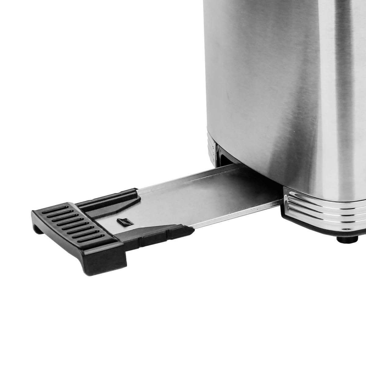 Emerio Toastautomat TO-128308 silber B/H/L: ca. 16,4x18,9x26,8 cm Toastautomat TO-128308 - silber (26,80/16,40/18,90cm) - Emerio