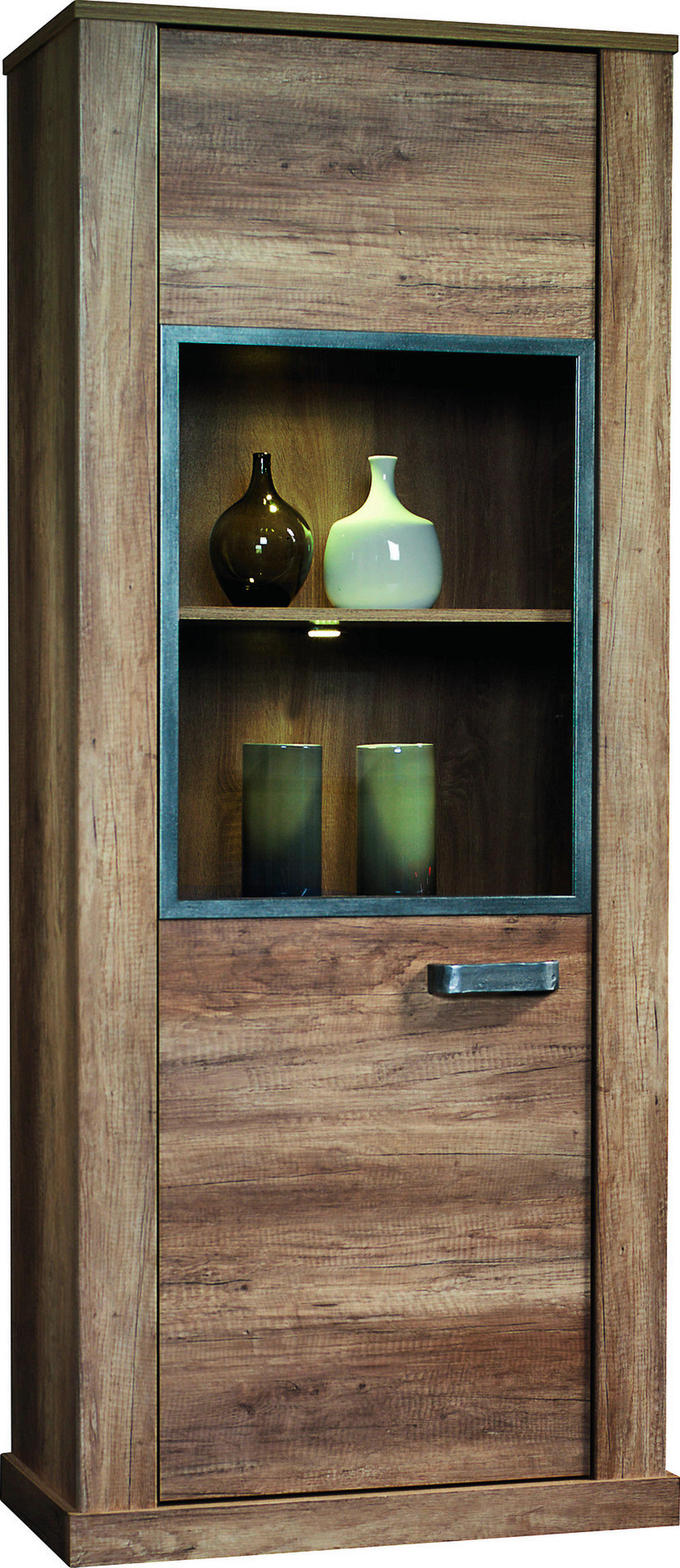 Vitrine Aalborg Oak Monument Nachbildung Spanplatte B/H/T: ca. 78x185x40 cm Aalborg - Oak (78,00/185,00/40,00cm)