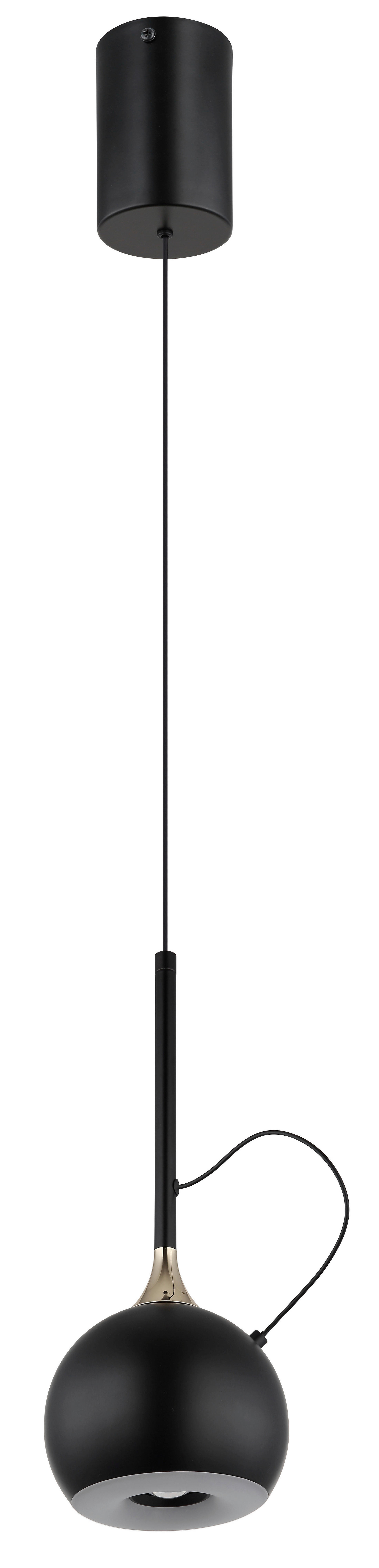 Thumbnail - GLOBO Pendelleuchte mattschwarz gold Metall H/D: ca. 150x12 cm 1.0 Brennstellen