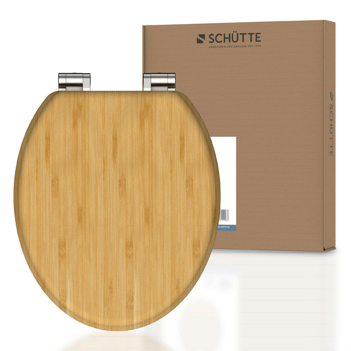 WC-Sitz braun Bambus B/H/T: ca. 37x5,5x42,5 cm WC-Sitz_Bamboo - braun (37,00/5,50/42,50cm) - SCHÜTTE