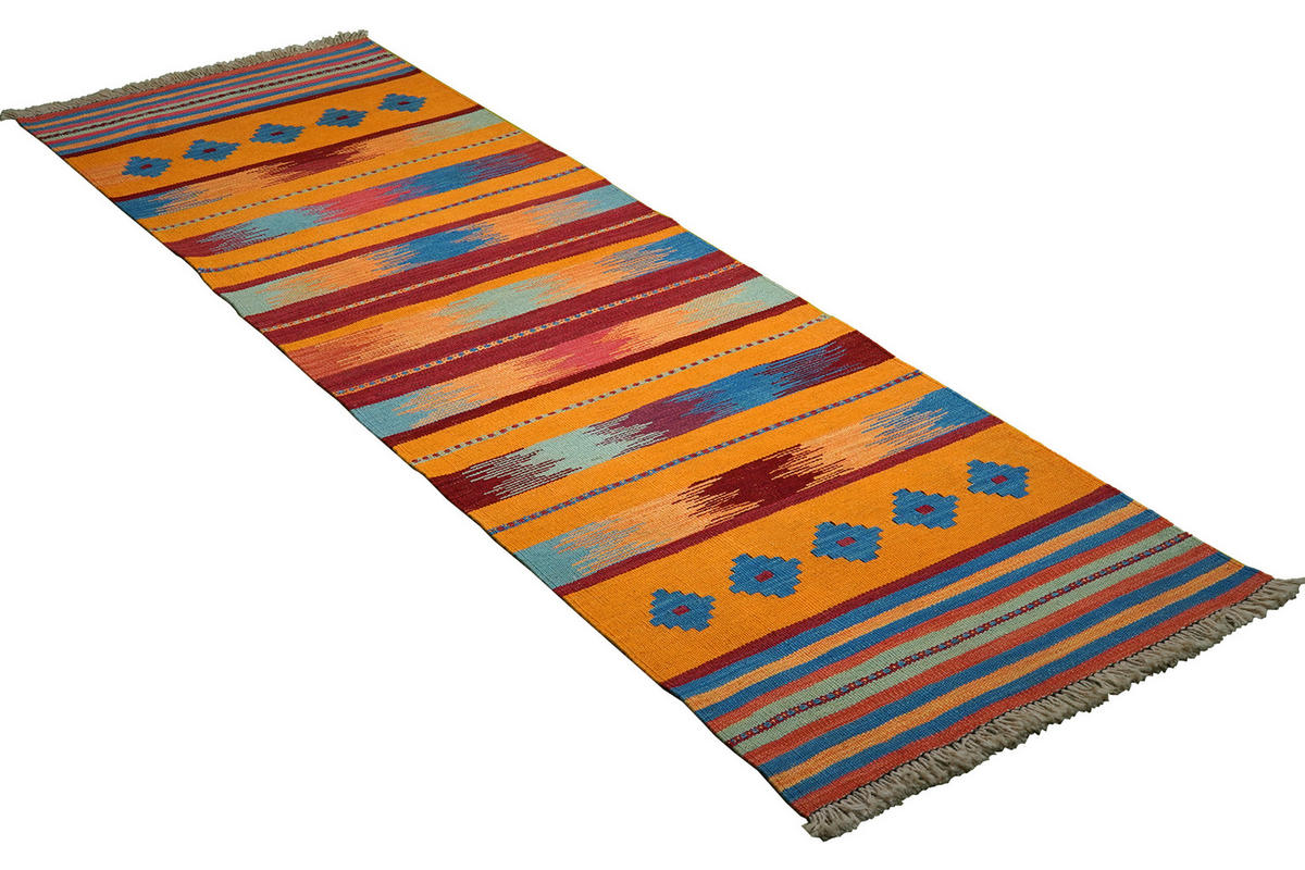 PersaTepp Teppich Kelim Gashgai multicolor B/L: ca. 66x212 cm Kelim Gashgai - multicolor (66,00/212,00cm) - PersaTepp
