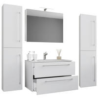 Waschplatz 5tlg-Badinos weiß B/H/T: ca. 80x50x46 cm 5tlg-Badinos - weiß (80,00/50,00/46,00cm) - VCM Möbel