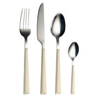 ECHTWERK Besteckset Basic creme Edelstahl 16 tlg. Basic - creme (25,50/24,00/5,50cm) - ECHTWERK