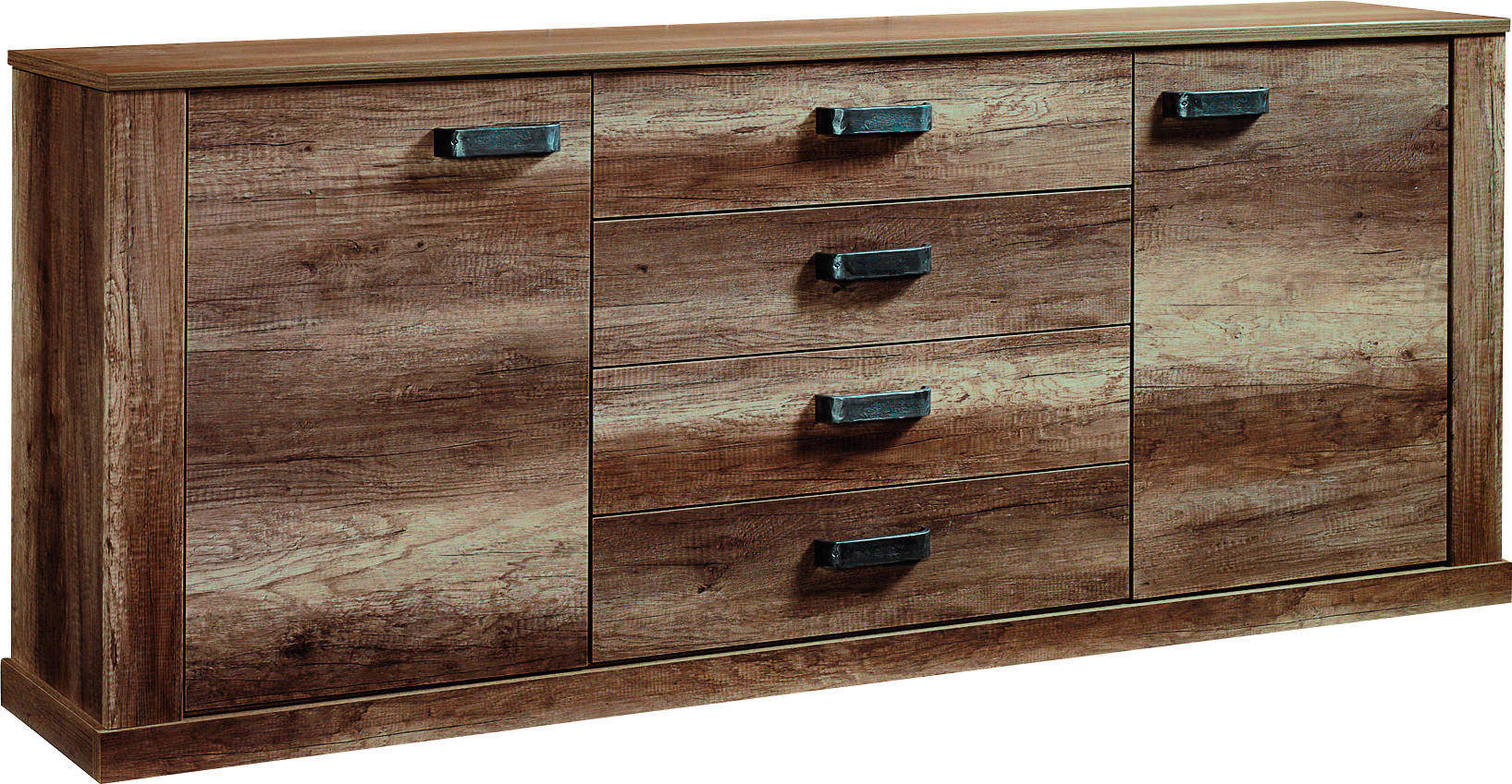 Sideboard Aalborg Oak Monument Nachbildung Spanplatte B/H/T: ca. 212x86x40 cm Aalborg - Oak (212,00/86,00/40,00cm)