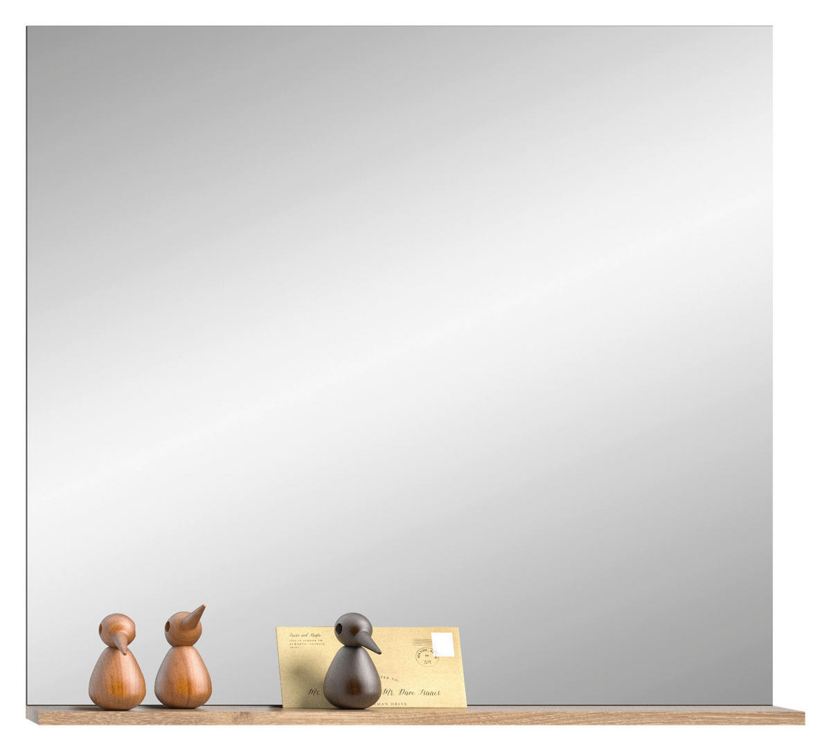 Wandspiegel Mason Nox Oak Nachbildung dunkelgrau B/H/T: ca. 90x84x16 cm Mason - dunkelgrau (90,00/84,00/16,00cm)