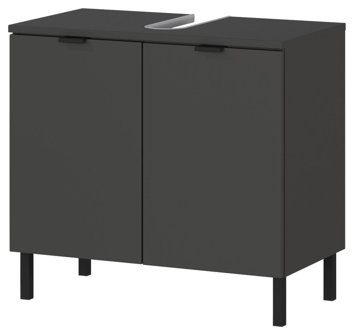 Waschbeckenunterschrank 1980-547 Graphit B/H/T: ca. 60x56x34 cm 1980-547 - Graphit (60,00/56,00/34,00cm) - Germania