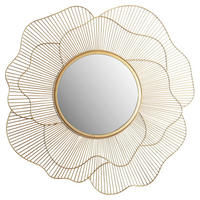 Wandspiegel gold Metall T/D: ca. 2,5x77 cm Wandspiegel - gold (77,00cm) - Wohnling