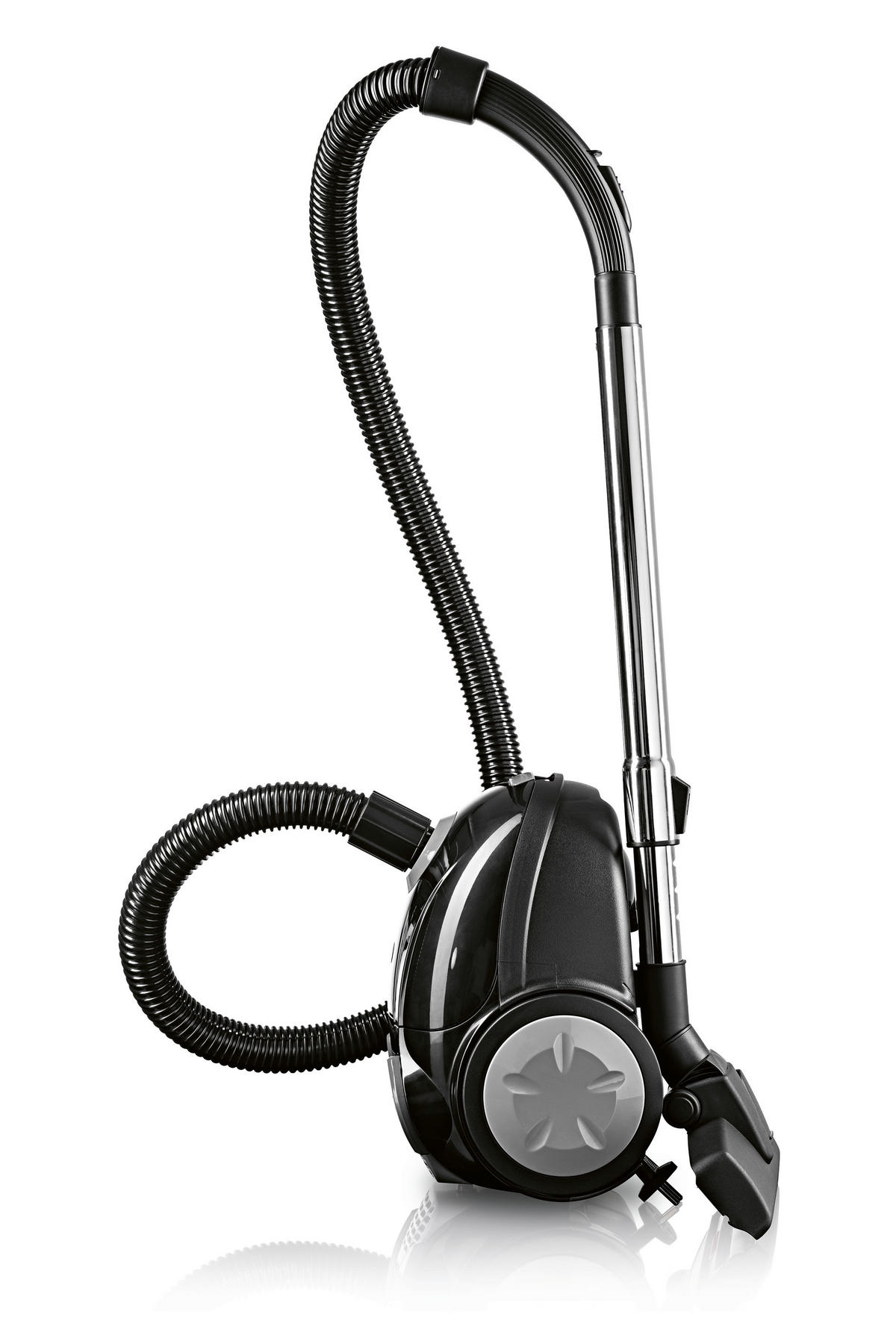 CLEANmaxx Beutelstaubsauger schwarz grau B/H/L: ca. 28x28,5x40 cm Beutelstaubsauger_9tlg. - schwarz/grau (40,00/28,00/28,50cm) - CLEANmaxx