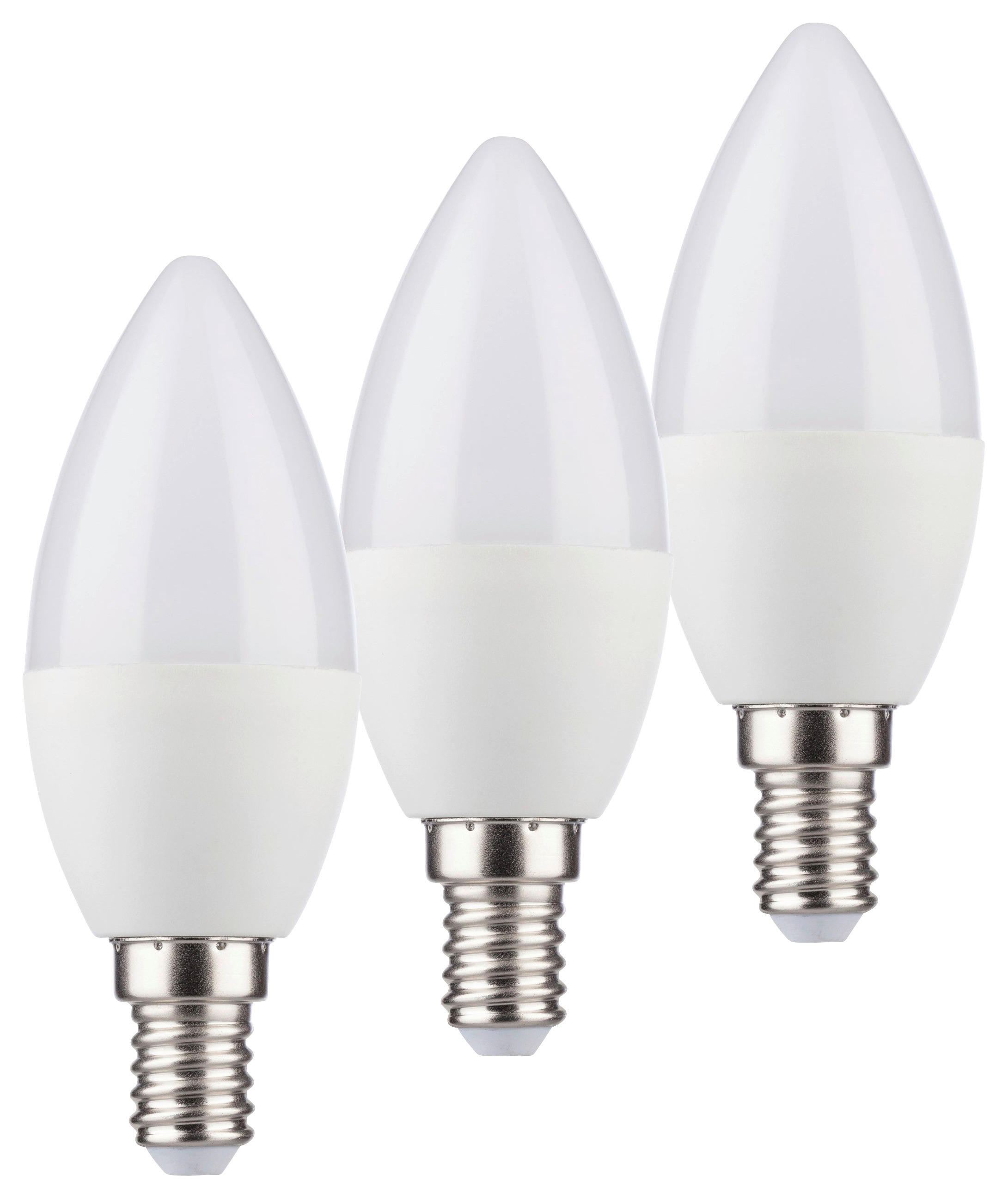 POCOline Kerzenlampe 33440 E14 LED-Kerzenlampe_3erPack E14 - weiß (3,70cm) - POCOline