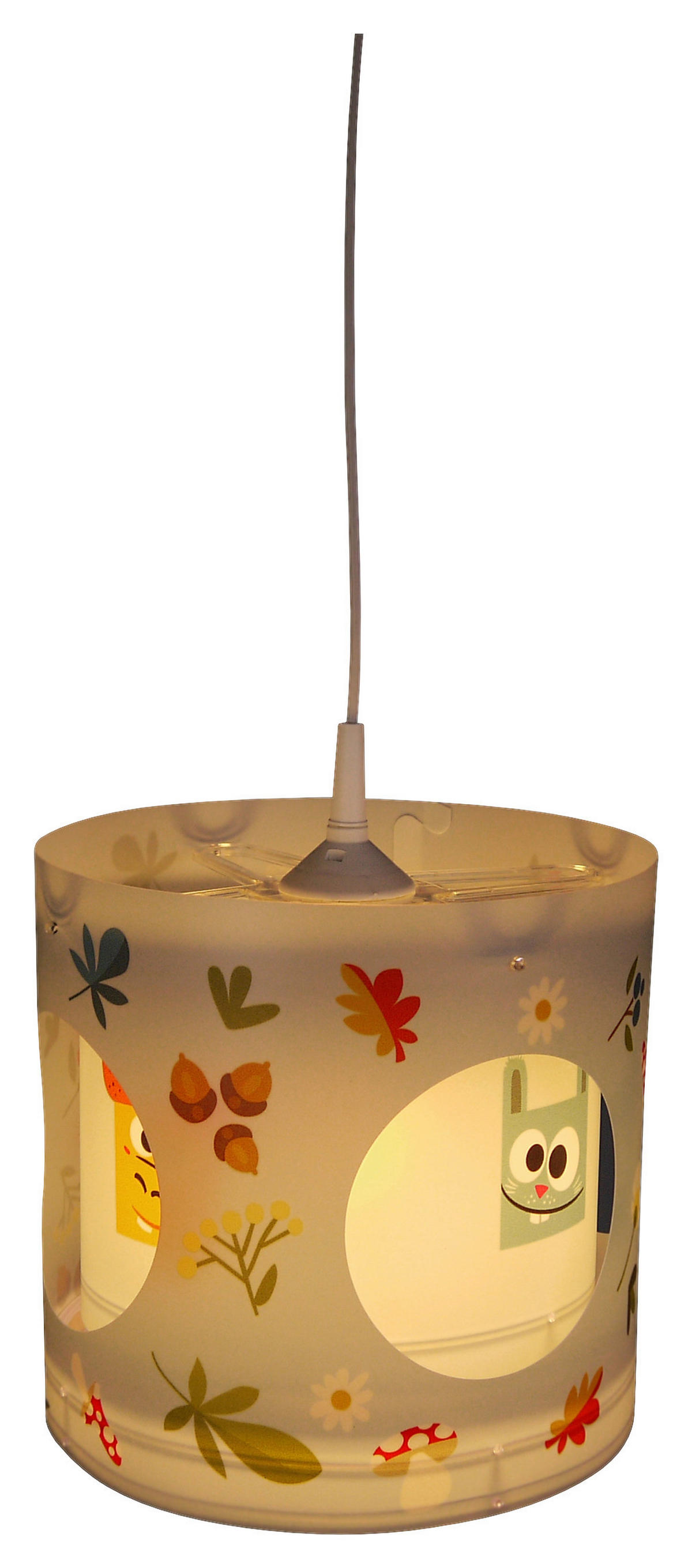 Niermann Dreh-Pendelleuchte 173 multicolor Kunststoff D: ca. 25 cm E27 1 Brennstellen Zanimo - multicolor (25,00cm) - Niermann