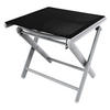 VCM Gartenhocker schwarz Aluminium B/H/T: ca. 40x40x45 cm Gartenhocker - schwarz/silber (40,00/40,00/45,00cm) - VCM